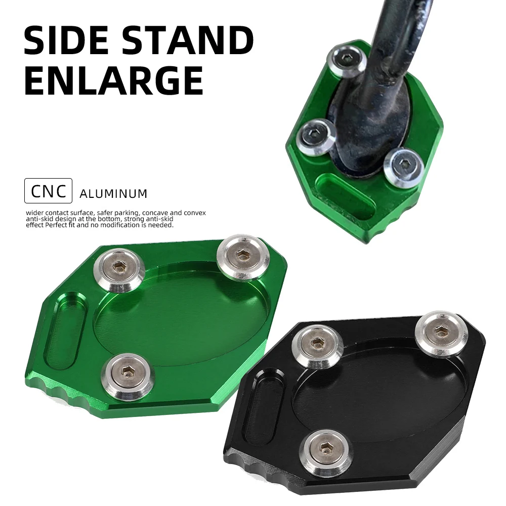 

For KAWASAKi Ninja250 ZX250R Ninja 300 ZX300R J300 Z1000R Motorcycle accessories Side Stand Enlarger Kickstand Enlarge Plate Pad