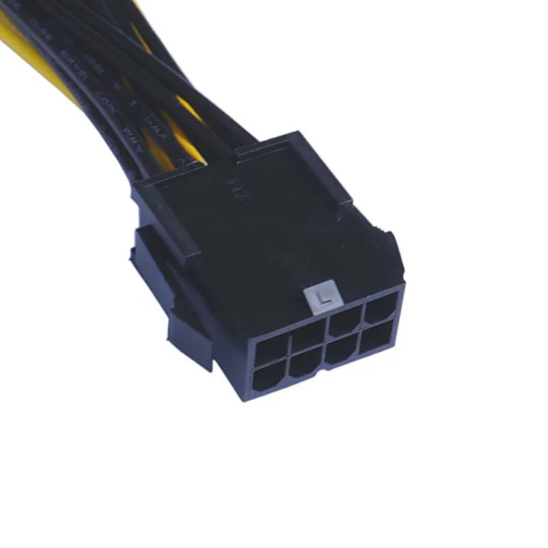 Cpu or Gpu 8Pin To 2 8pin(6+2) Graphic Card for Miner Double PCI-E PCIe 8Pin Power Supply Splitter Cable Cord