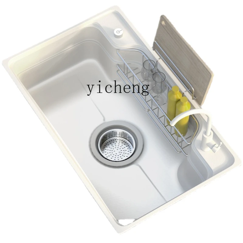 

YY Household Washing Vegetables Basin Nano Large Single Sink 304 Stainless Steel Sink Sink