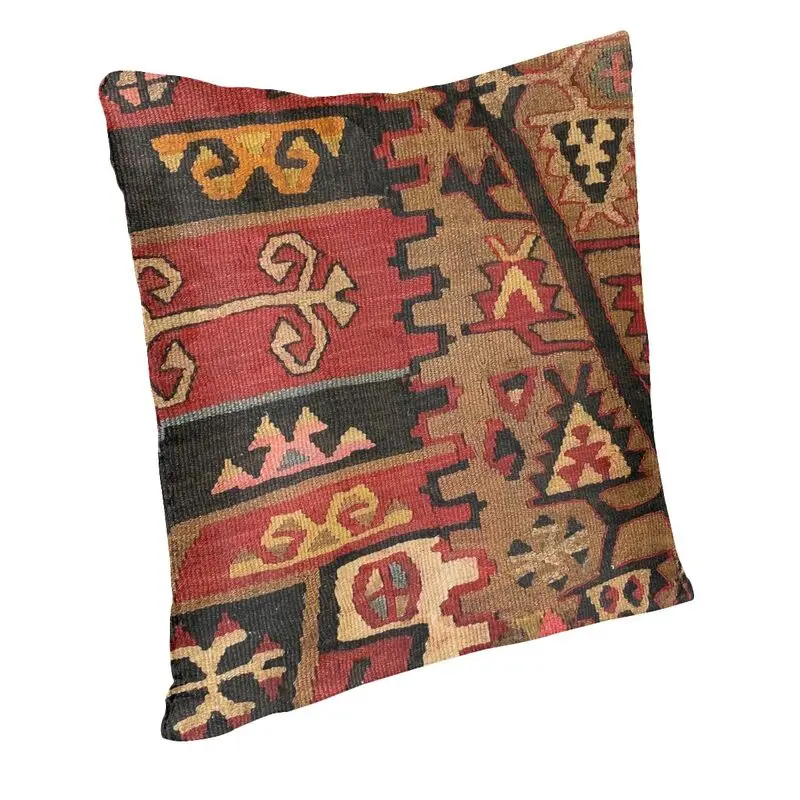 Vintage Turkish Kilim Persian Carpet Cushion Cover 45x45cm Home Decor Printing Navaho Weave Tribal Ethnic Art Throw Pillow Case