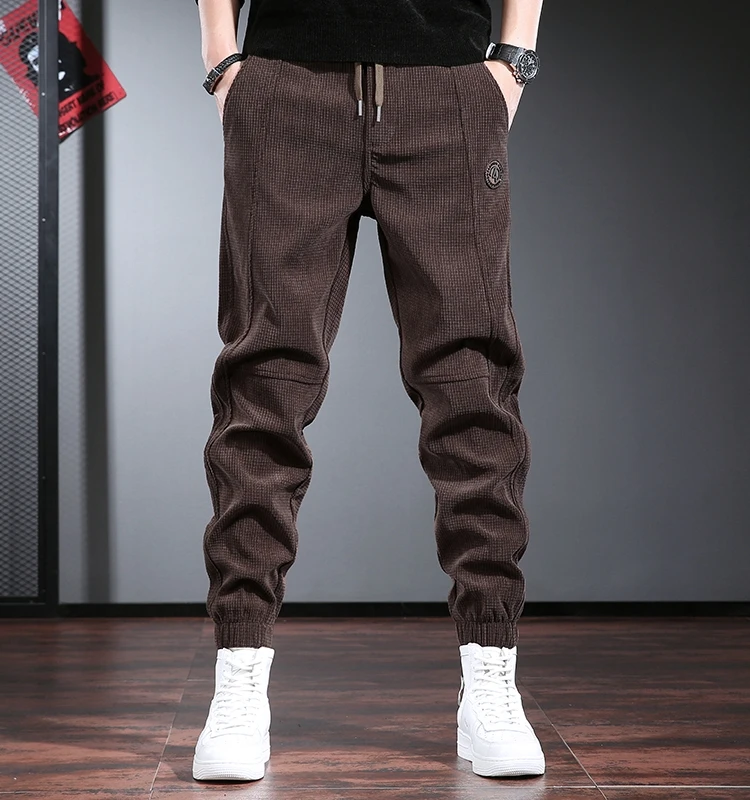 

Men's Workwear Corduroy Pants Wear-Resistant Casual Autumn Winter Construction Site Labor Protection Trousers Youth Faion
