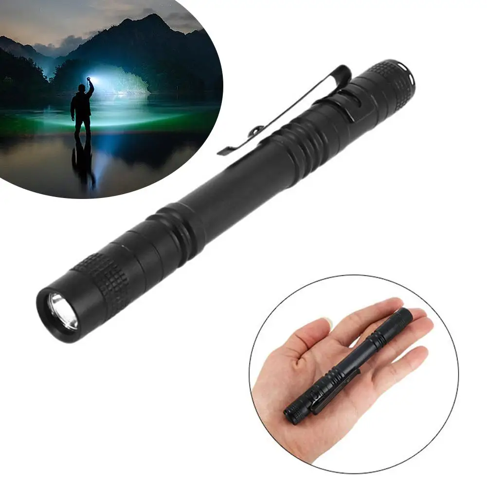 Aluminum Alloy Small Flashlight Pen Holder Flashlight Work Light Work Light Maintenance Multipurpose COB Handheld Portable L3U1