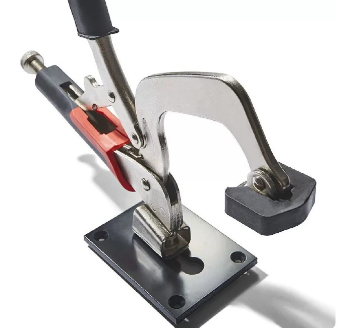 Woodworking Adjustable Rotary Carpentry Fixing Clamp,75mm/150mm,360° Rotation High Clamping Force, Fits 8.3mm T‑Track