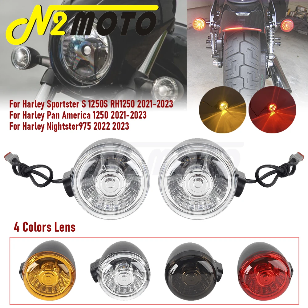 

Motorcycle Indicator LED Turn Signal Light Flasher Lamp For Harley Pan America 1250 Sportster S 1250S RH1250 Nightster 975 2021+