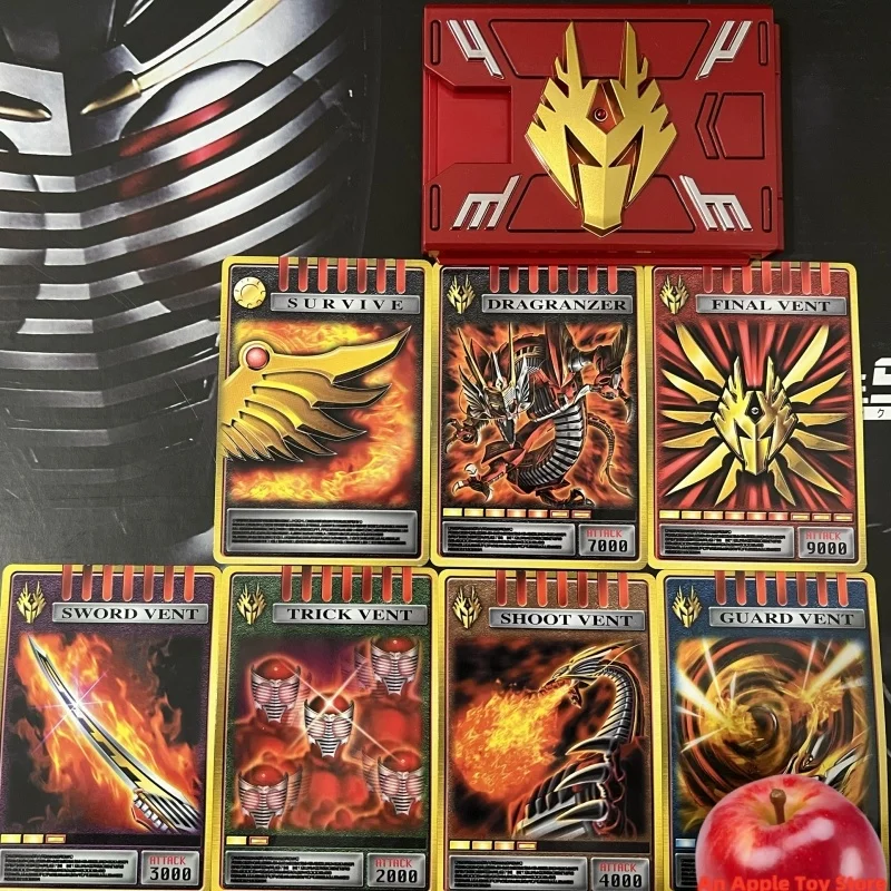 Bandai genuino Kamen Rider Ryuki CSM cinturón caja insertar tarjeta V hebilla DragVisor Ryuga Ouja colección juguete