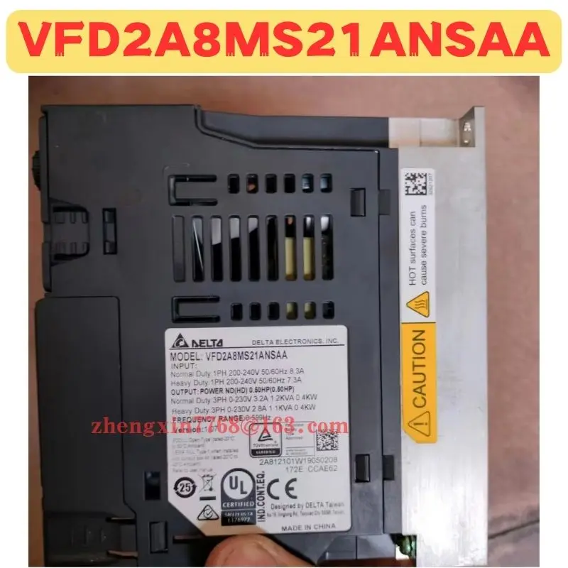 Used Frequency Converter VFD2A8MS21ANSAA Normal Function Tested OK