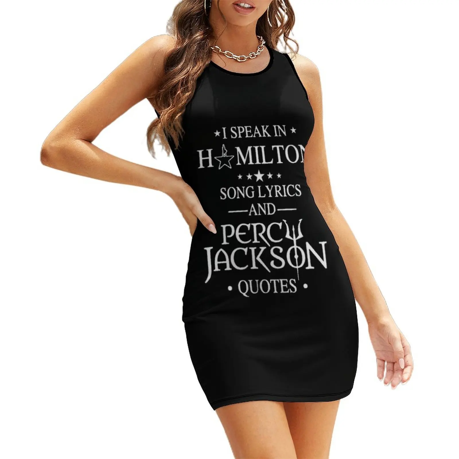 

I Speak In Hamilton Song Lyrics And Percy Jackson Quotes \t Sleeveless Sundress Women dresses summer