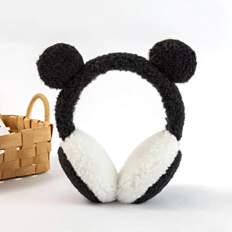 ผู้หญิงฤดูหนาว WARM Plush Earmuffs หูหมีน่ารักหูอุ่น Earflap กลางแจ้ง Windproof หู-Muffs Faux Furry หูครอบคลุม