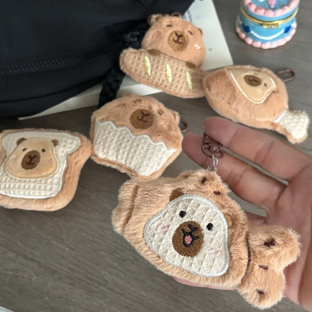 Colgante de muñeco de peluche creativo, llavero de mochila suave de dibujos animados, llavero de delfín de comida, colgante de decoración de muñeca
