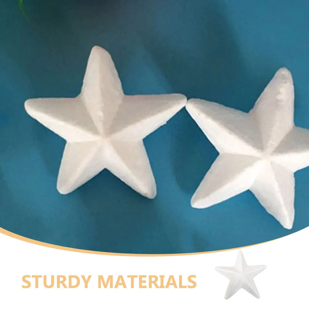 

20Pcs Foam Material Smooth DIY Craft Ornaments for Christmas Tree Xmas Hanging Holiday Party Decor White Foam Block