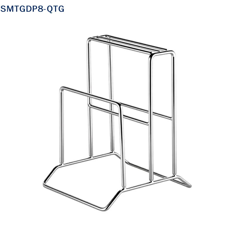 Hot！Home Stainless Steel Knife Rack Kitchen Countertop Cutting Board Knife Three-dimensional Drainage Storage Rack