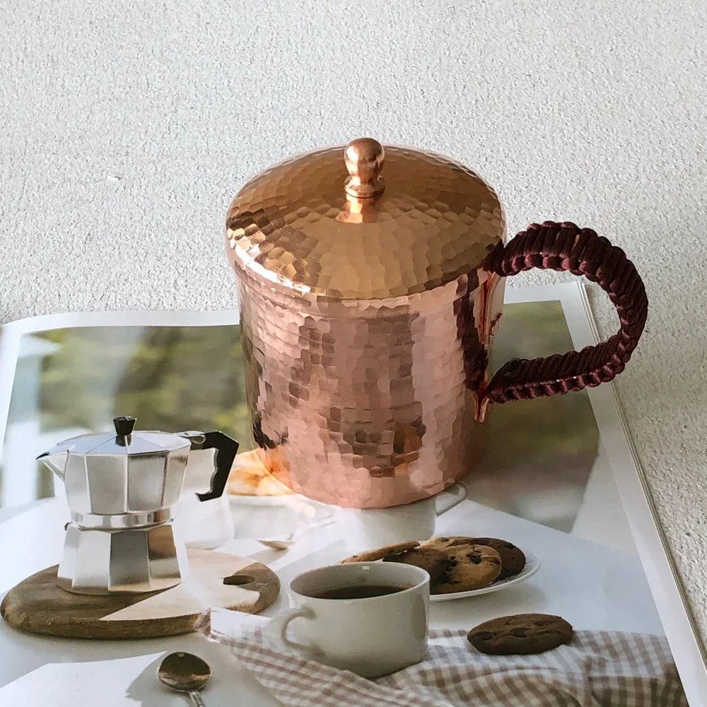 Premium Quality Moscow Mule Mug Hammered Cups Heavy Pure Copper Rose Gold 100% Handcrafted Pure Solid Copper Mugs