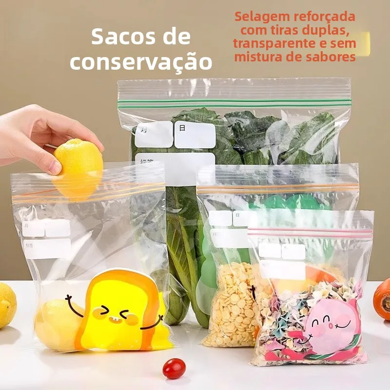 厚手密封鮮度保持バッグ-食品グレード-家庭用-自己密封式-サブパッキング-冷蔵冷凍保存用食品バッグ