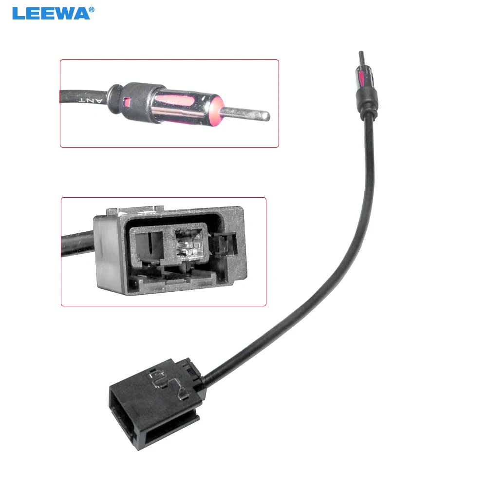 LEEWA Car Audio Radio Antenna Adapter For Volvo Head Unit Wire Cable Part Aftermarket Stereo #CA7606