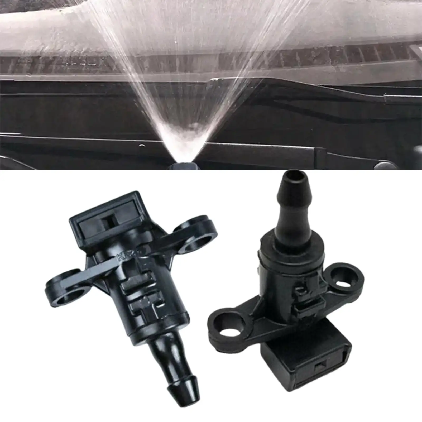 2 Pieces Front Windscreen Washer Jet Easy to Install for Kia Rio