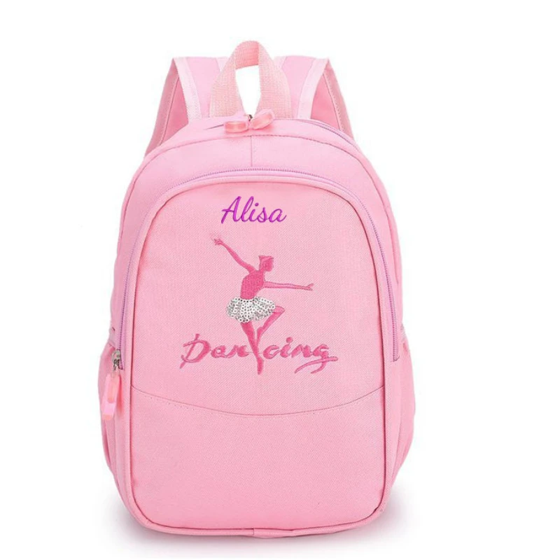 Embroidery Name Children's Backpack Girls' New ballet Dance Backpack Kindergarten elementary school preschool backpack