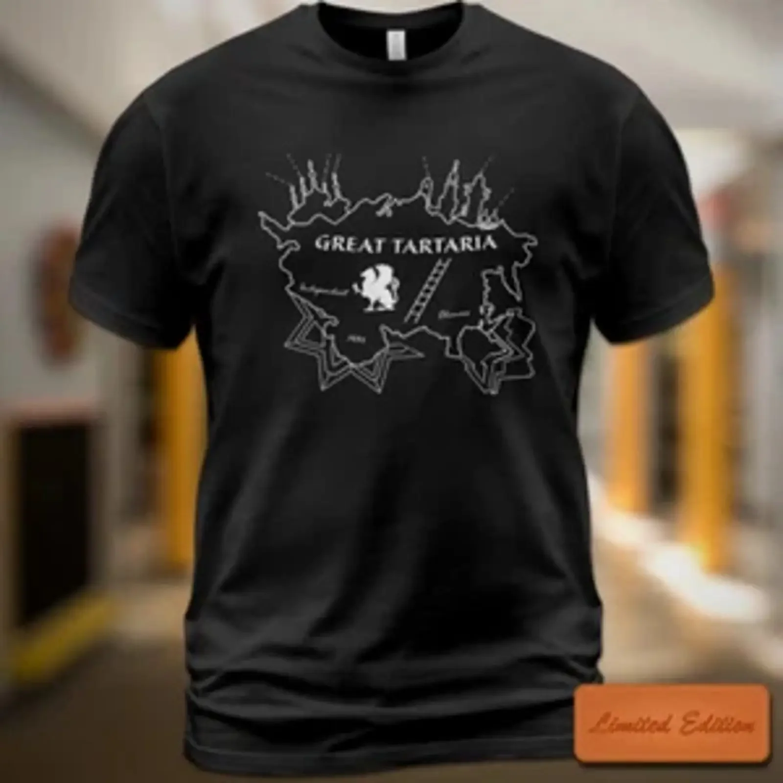 Tartaria map star fort forbidden architectural griffin retro vintage Washed Unisex graphic streetwear fashion Slightly Stylish