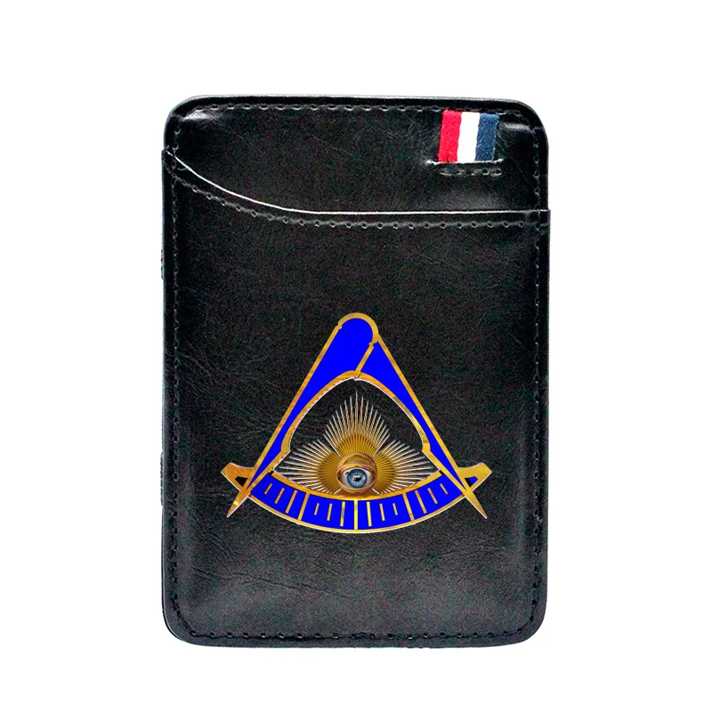 Masonic Eye of Providence Printing Leather Magic Wallet BE1286