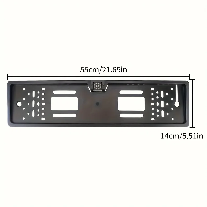 8-LED Backup Camera with Night Vision & License Plate Frame - Rearview Reverse Camera Suitable for Truck, Car, SUV,Camper,Pickup
