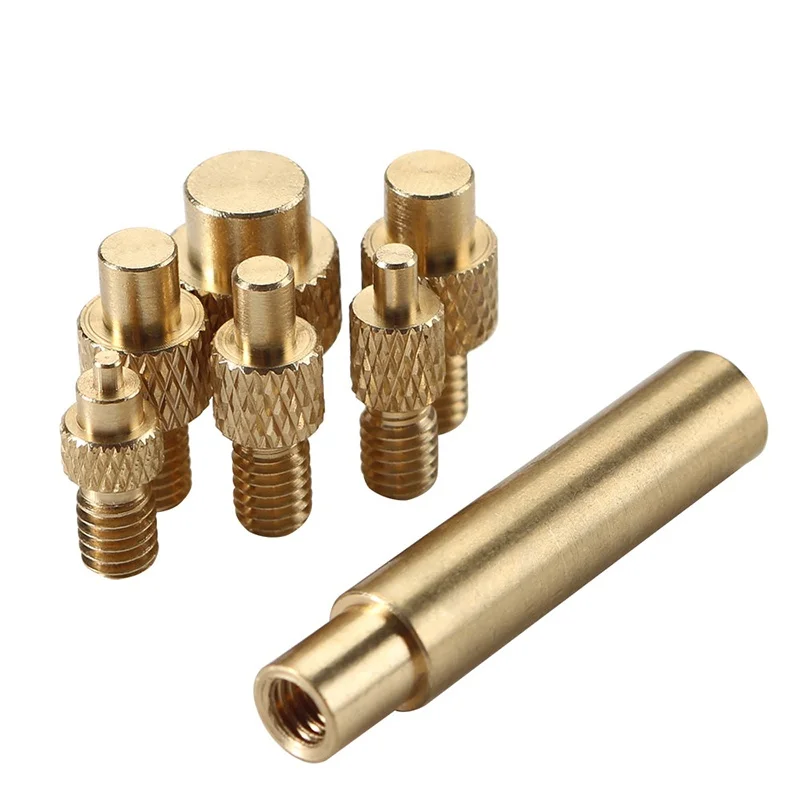 7pcs Heat Insert Nut Iron Tips Hot Melt Heat Set Insert Tool Soldering Iron Tips 3D Printing Modify Finishing Brass Thread Embed