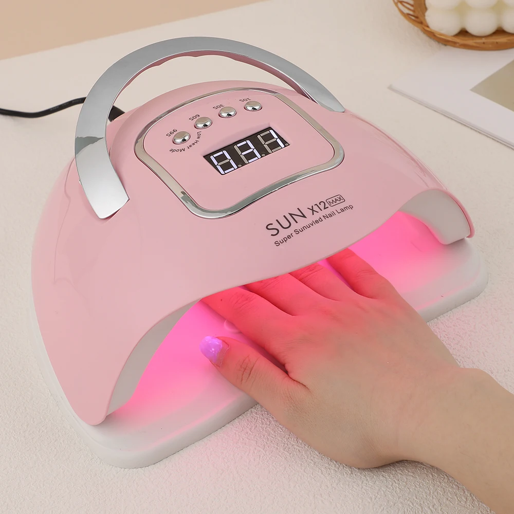 SUN X12 MAX 280W UV LED Nail Lamp With 4 Timer Setting 66LEDS Portable Nail Dryer Professional LED Lamp For Nails