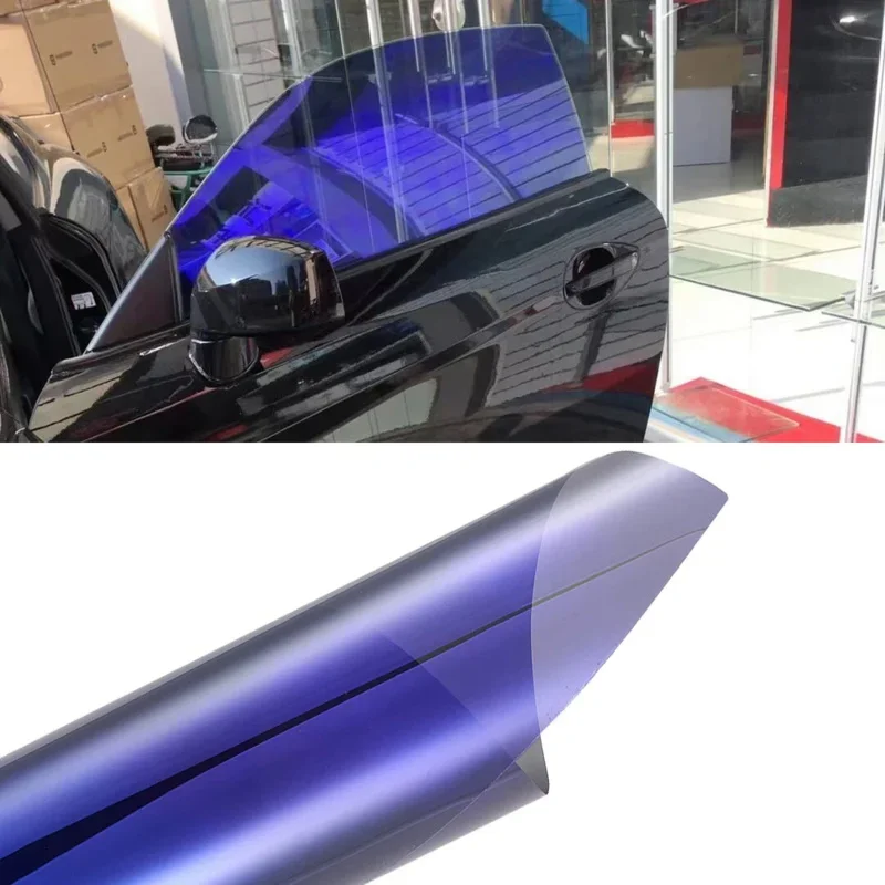 

1M x1.5M VLT 19% Purple Foils Car Side Window Tint Solar Films Auto Glass Window Sunshine Protection Tinting Foils IR 54%