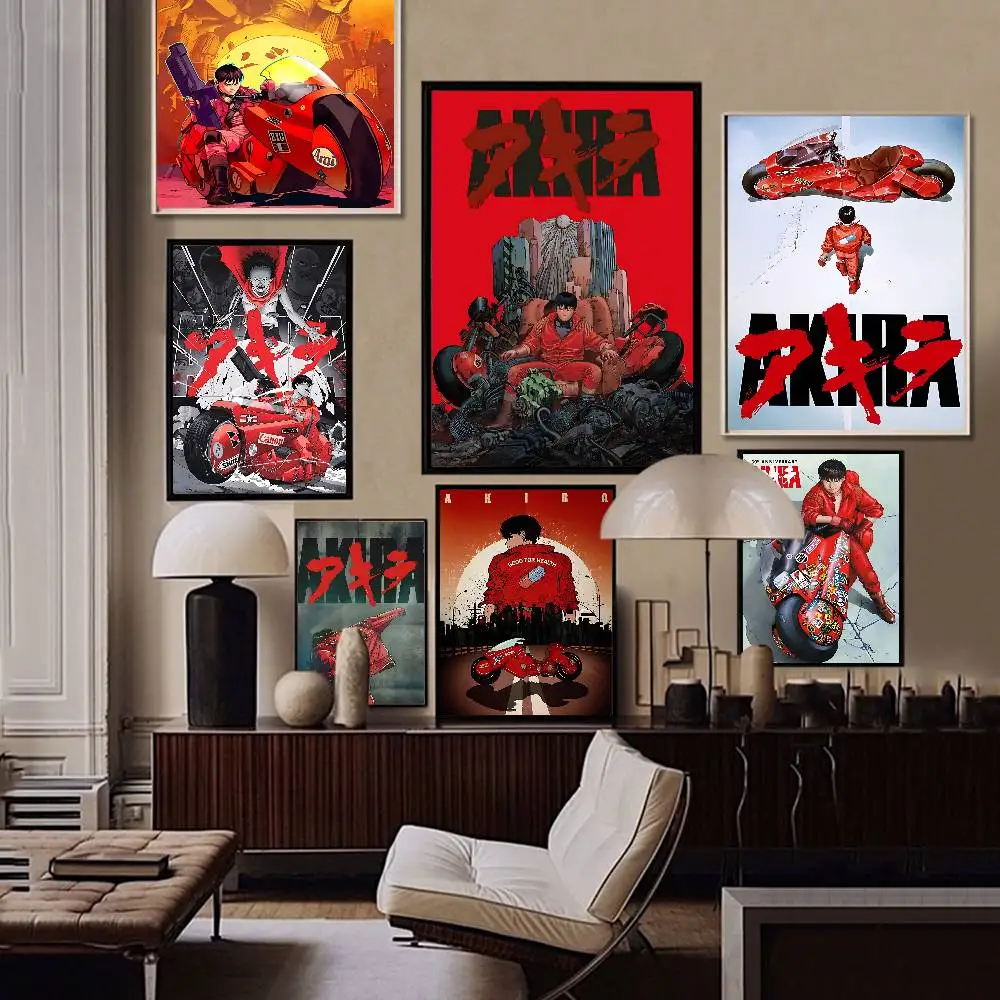 Classic Anime A-Akira Classic Vintage Posters Decoracion Painting Wall Art White Kraft Paper Kawaii Room Decor
