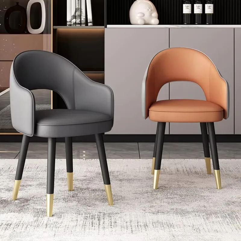 

Modern Luxury Dining Chairs Beautiful Kitchen Ergonomic Upholstered Dining Chairs With Armrest Italian Sedia Home Furniture