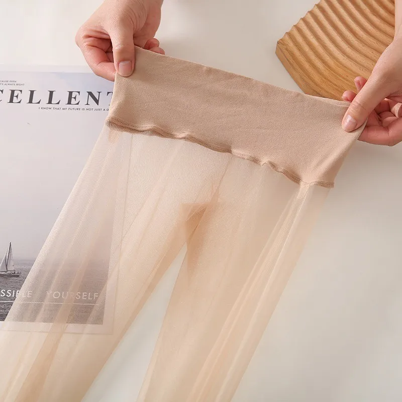 جديد 0 D الجوارب غير الملحومة للنساء جوارب طويلة رقيقة جدا النايلون الجوارب شير إلى تو جوارب الإناث مثير جوارب طويلة شفافة