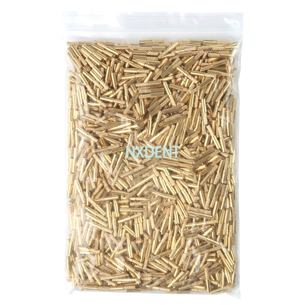 1000pcs/bag Dental Copper Pins lab Solid Plate Nail Brass Nail Pin Used with Pindex 3*14mm