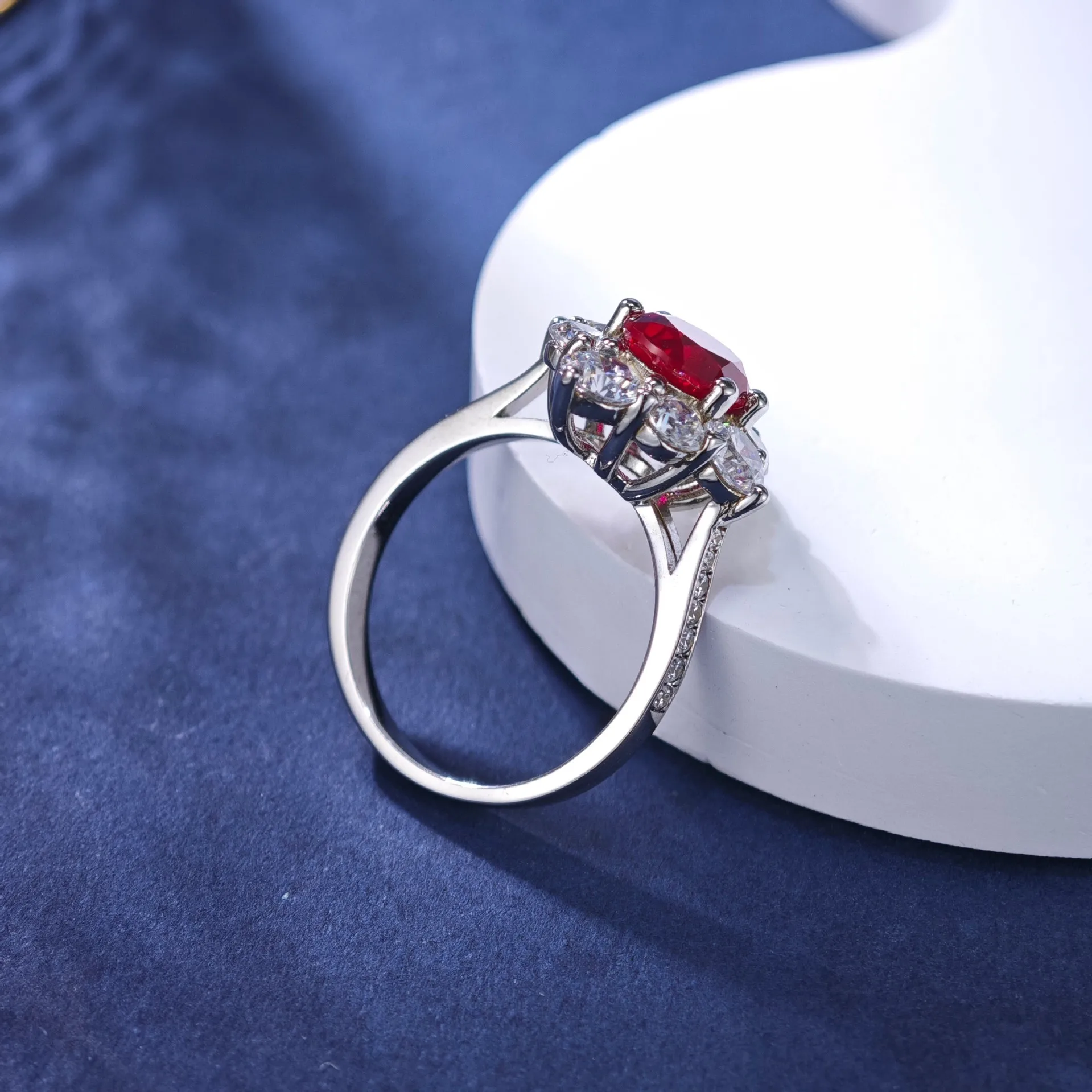 

Oval 2ct Moissanite Ring PT950 Platinum Women - Secure Platinum Setting, Dazzling Stone, Meaning Shiny Wholeness Always
