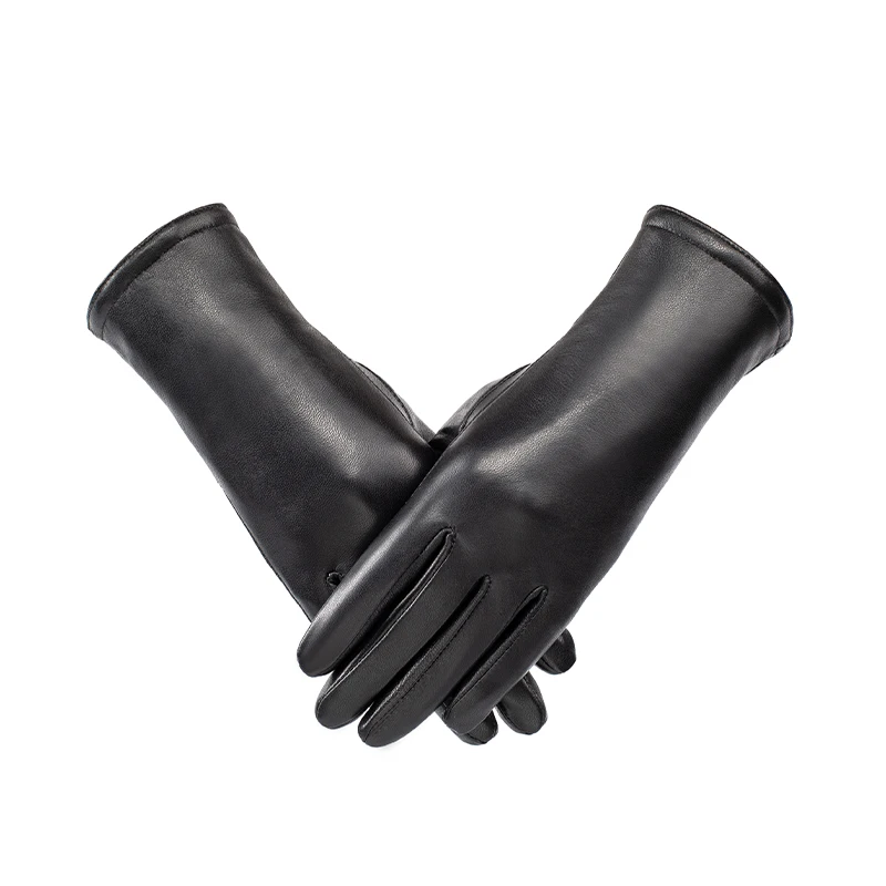 Leather Gloves for Women Winter Warm Gloves Touch Screen Warm Texting Driving Gloves