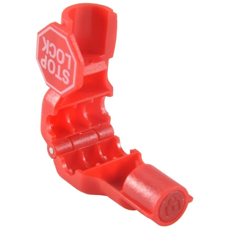

BHTS-Peg Hook Lock Stop Lock 100 Pieces Plastic Red Stop Lock Anti-Theft Lock Retail Pin Hook Safety Display Hook Lock