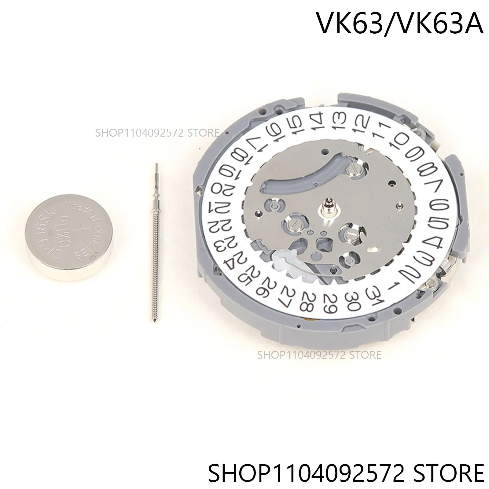 VK63 VK63A Quartz Movement Chronograph 24 Hours Replace for Watch Single Calendar Watch accessories