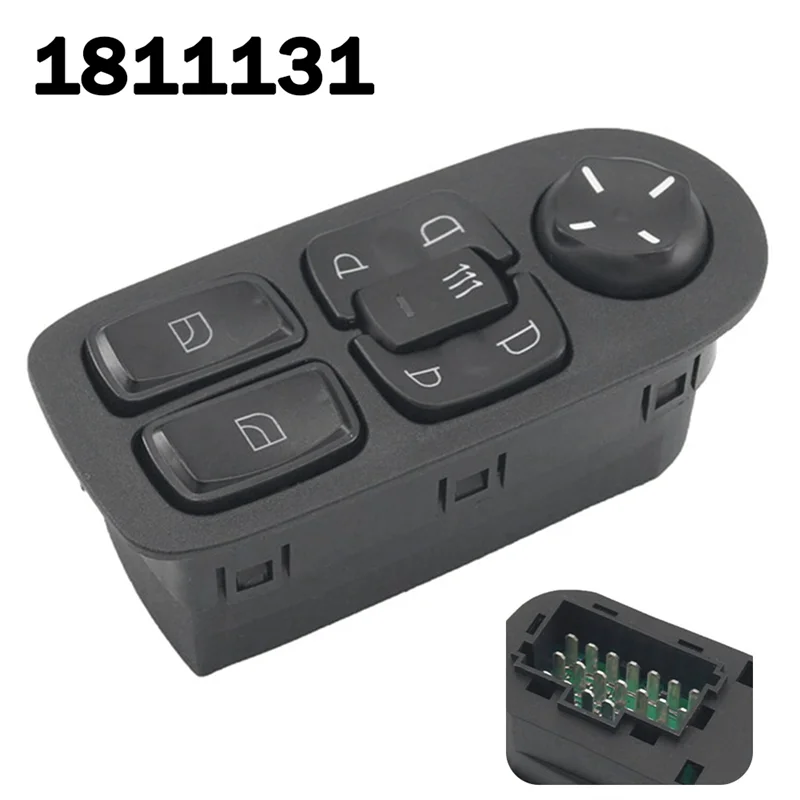 

Practical New Electric Power Window Control Switch Window Adjustment Switch 1811131 For DAF CF65 CF75 CF85 XF95 Truck