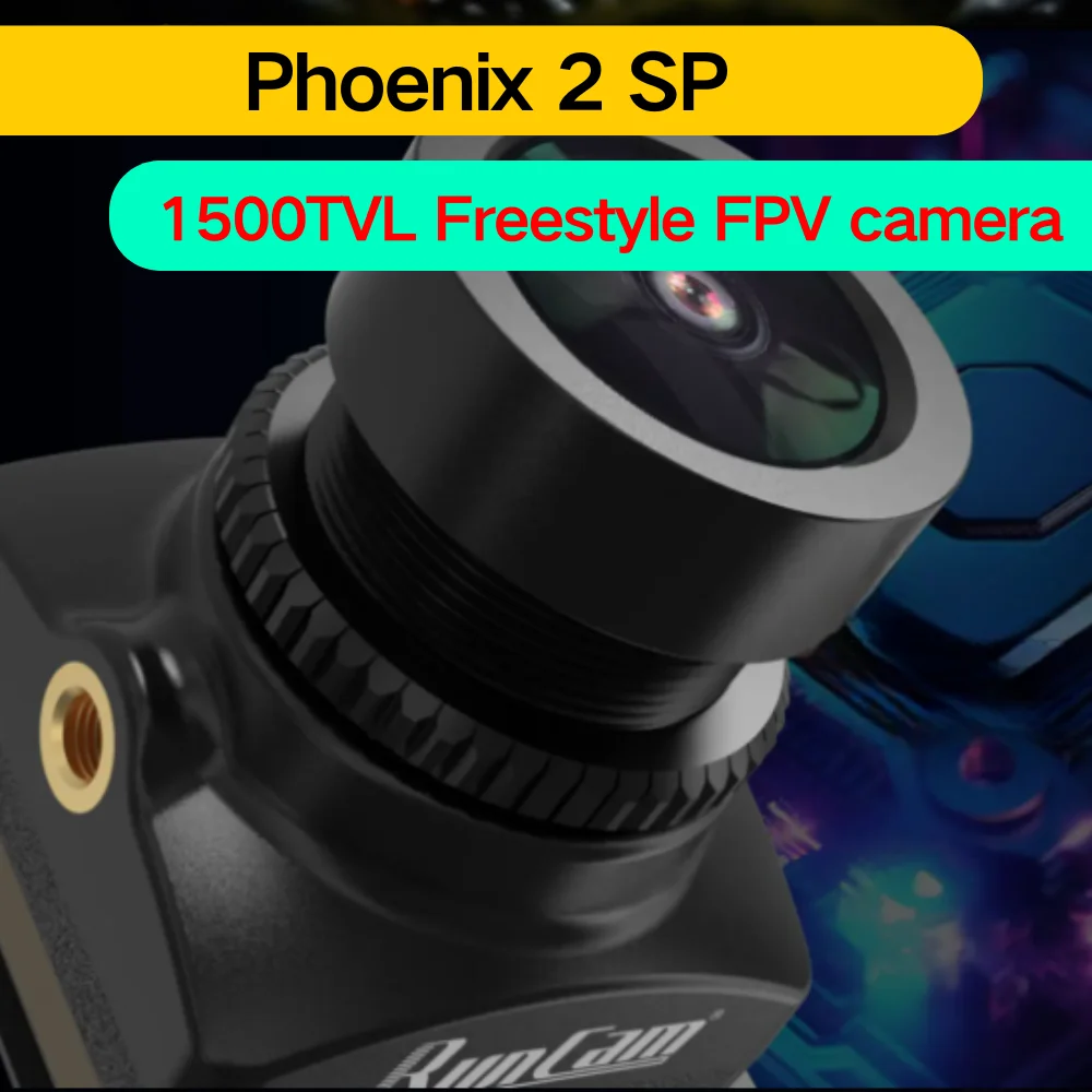 

RunCam Phoenix 2 SP FPV Camera 5-36V Wide Voltage, 4:3/16:9 Switchable 19x19x21mm 7.5g Night View for RC Racing Drone