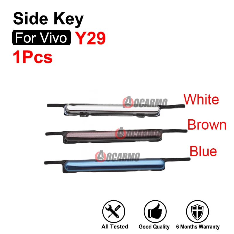 

For Vivo Y29 Power On Off Side Key Buttons Black Blue Replacement Repair Parts