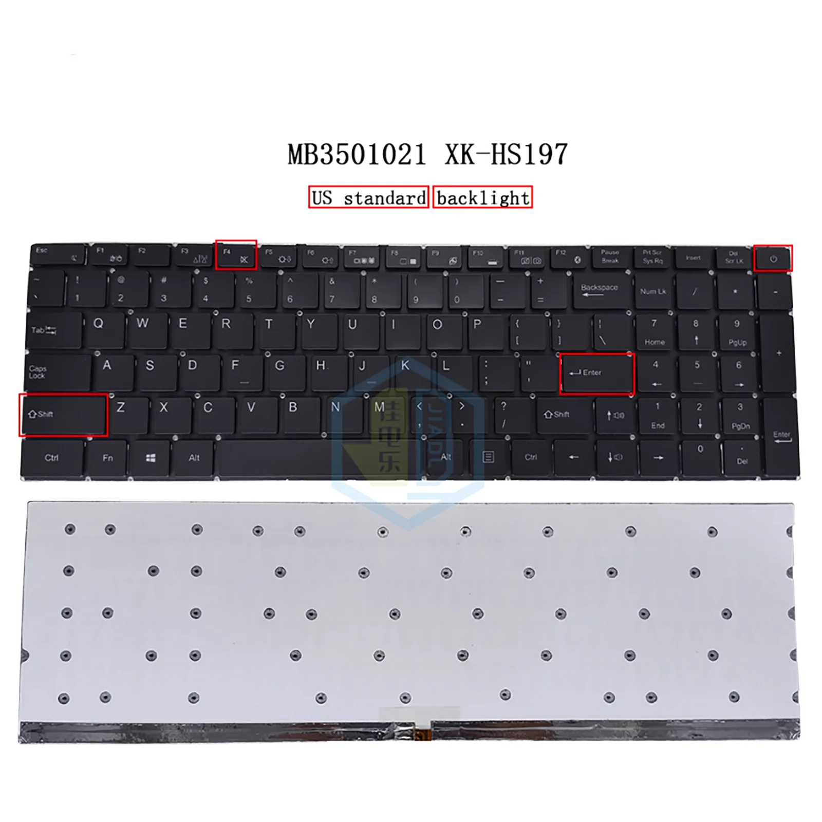 

US Layout for PN XK-HS300 MB3501021 X317J MB3501034 XK-HS197 Laptop Keyboard backlit