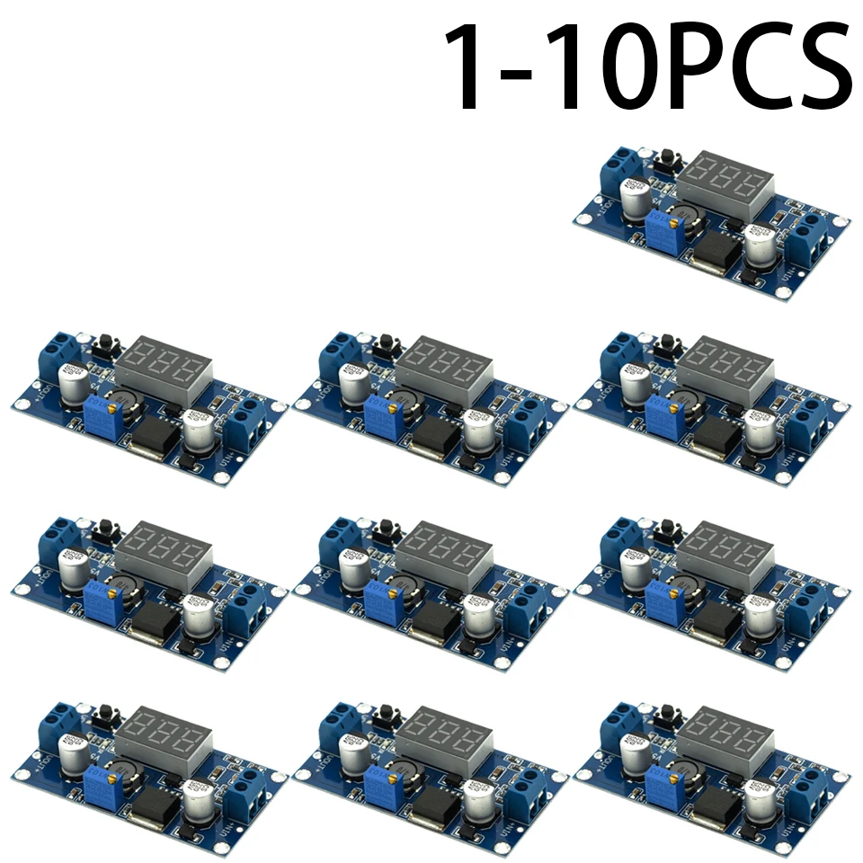 LM2596 DC DC Step Down Converter Voltage Regulator LED Display Voltmeter 4.0~40 To 1.25-37V Buck Adapter Adjustable Power Supply