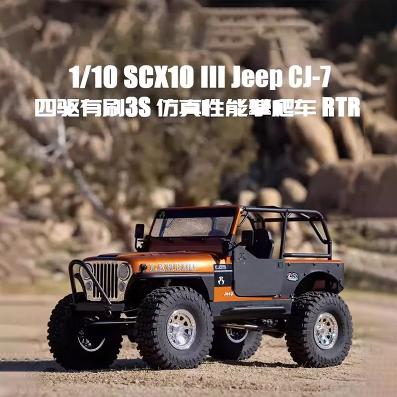

Axial 03008V2 SCX10 III 1/10 Scale RC Rock Crawler Simulation Jeep CJ-7 Laredo Remote Control Off Road Truck For RC Hobbyists