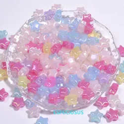 Acrylic Pearlescent Beads Pentagram Spacer Multi Color Star Beads Accessories Bracelet Making Departments DIY Jewelry Fittings
