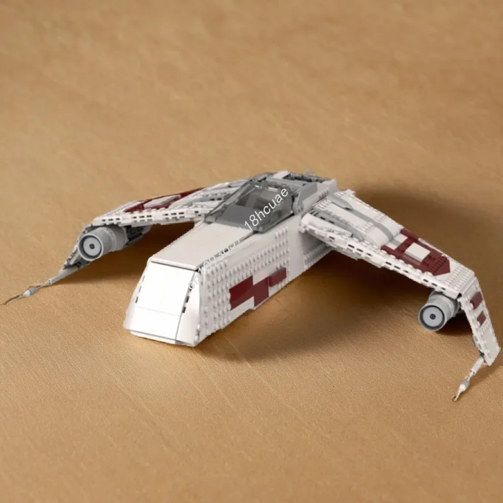 

1037 деталей MOC UCS E-wing Escort Fighter Star Battle Building Blocks — конструктор для детей, подарок на Рождество и День рождения