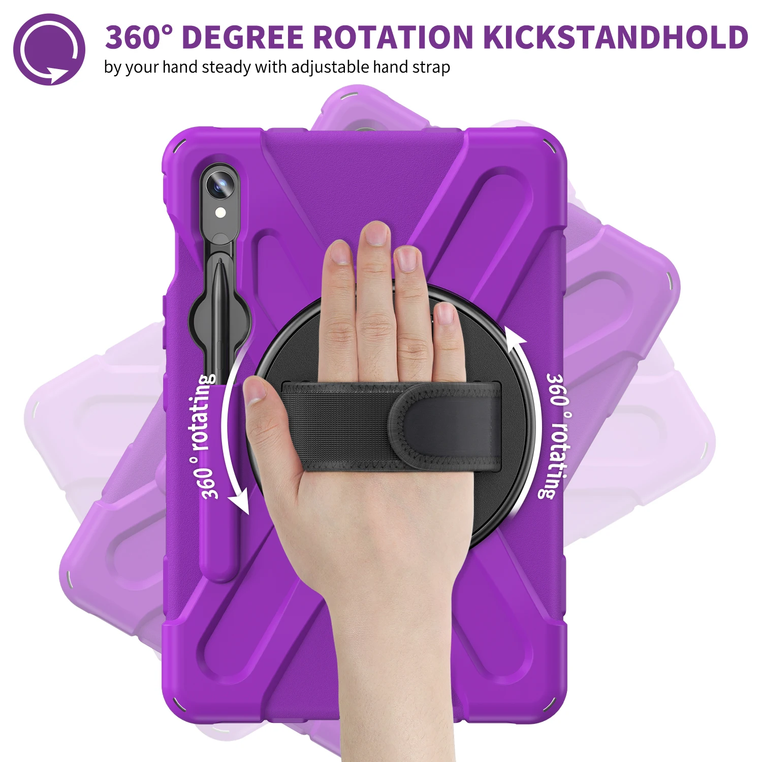 

Детский силиконовый чехол для планшета с подставкой для ПК для S10 Lite 2025 10,9 дюйма S10FE S9 FE S9 S8 S7 11 дюймов, чехол с гнездом для ручки и задней подставкой