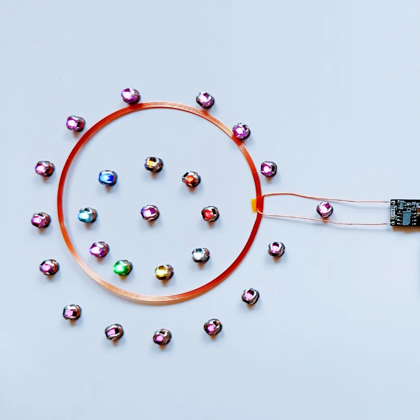 Bobinas de transmisor de potencia inalámbrico USB de 0-70mm, lámpara receptora Inductor para iluminación LED Arduino y modelo de Robot Gundam, juguetes de potencia