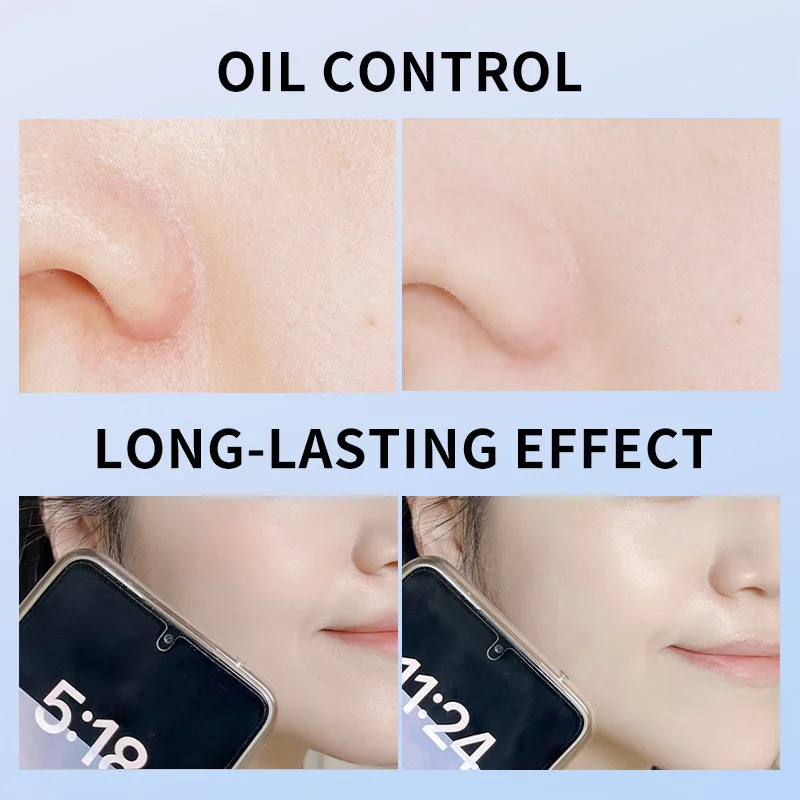 Torta in polvere nebulizzata morbida di seta Texture impermeabile a lunga durata Pressa liscia Sace Powder Control Lady Polvo Oil Powder Face T6S0