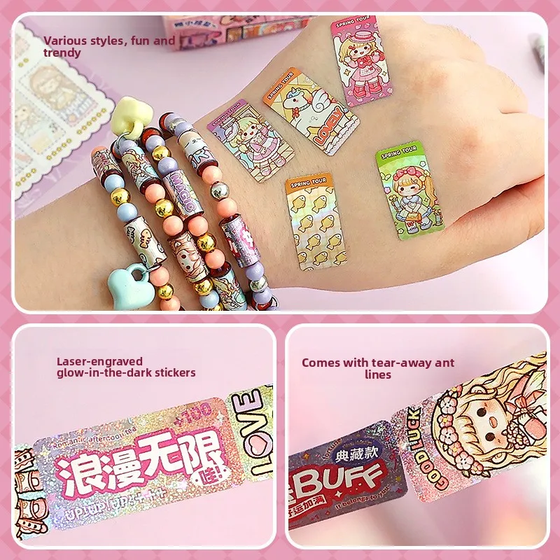 Armbandstickers Creatieve all-match armband Populaire armbandstickers Blind Box-stickers Handgemaakte stickers