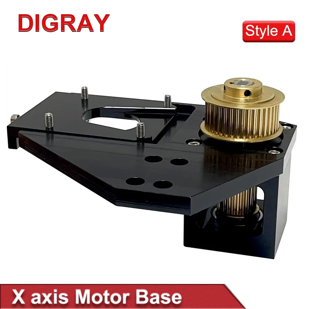 DIGRAY CO2 Black Motor Reducer Laser Mount Mirror 25mm Lens Integrated Mount for Laser Engraving and Cutting Machine.