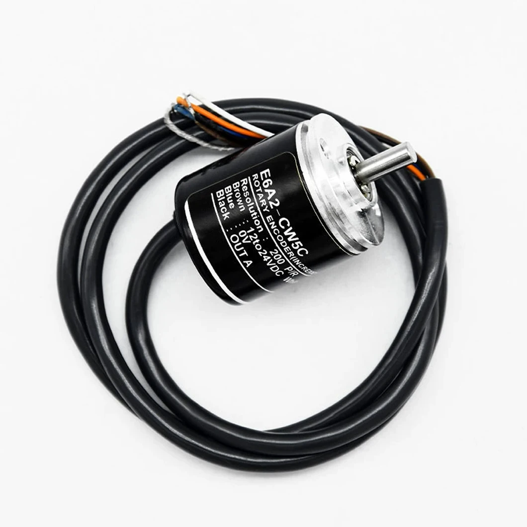 ABILKEEN 25MM Mini Rotary Encoder 4mm Solid Shaft E6A2-CWZ3E/E6A2-CWZ3C/E6A2-CWZ5C 100~4096PPR Incremental Rotary Encoder