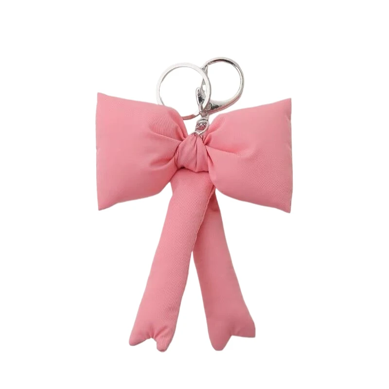 Y2K Trendy 3D Bowknot Keychain Sweet Bow Keyring For Girls Fashion Bag Pendant Backpack Hanging Decoration Couple Gifts