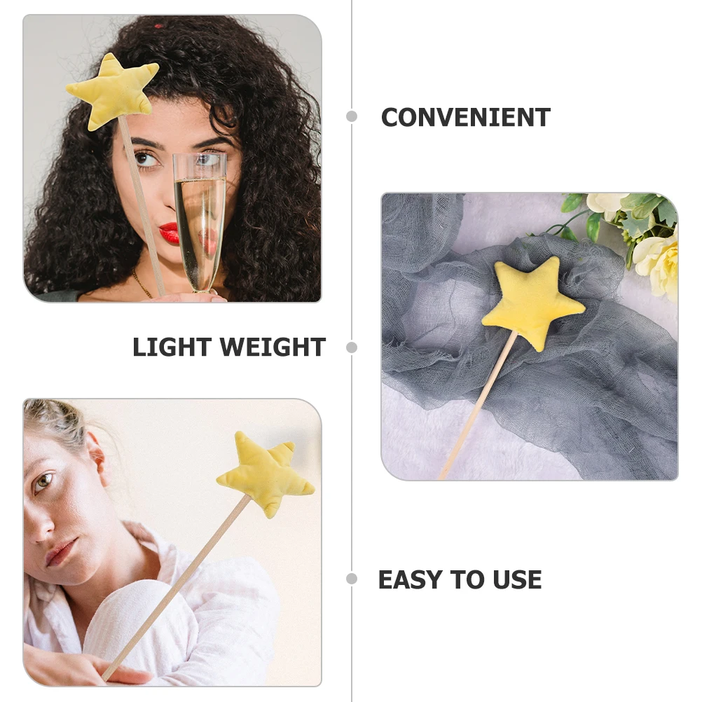 

Fairy Topper Shaped Sticks Girls Toy Design Cosplay Gift Witch Party Props Reusable Lightweight